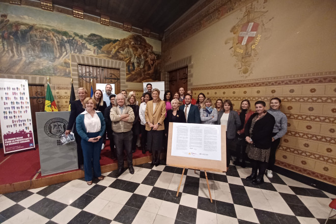 Photo de groupe avec Annelies Verlinden