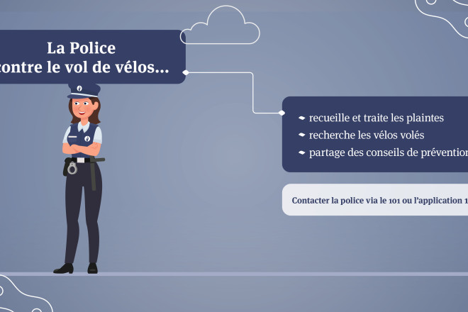 maillon police prévention vol de vélos