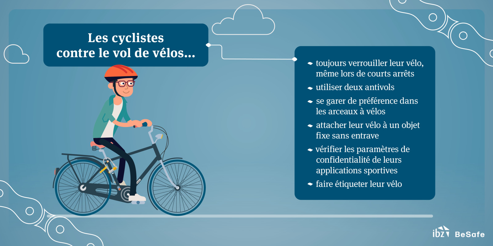 visual maillon cycliste avec des tips & tricks