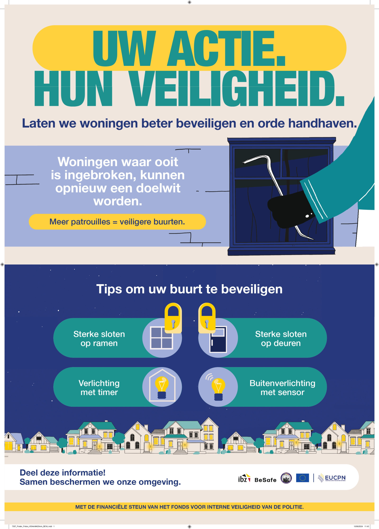 affiche Europese dag tegen inbraak